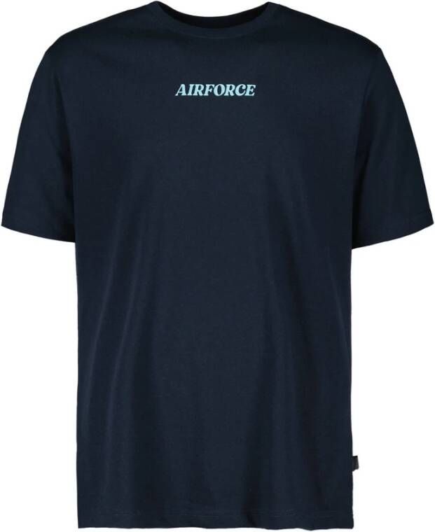 Airforce T-shirt korte mouw Blauw Heren