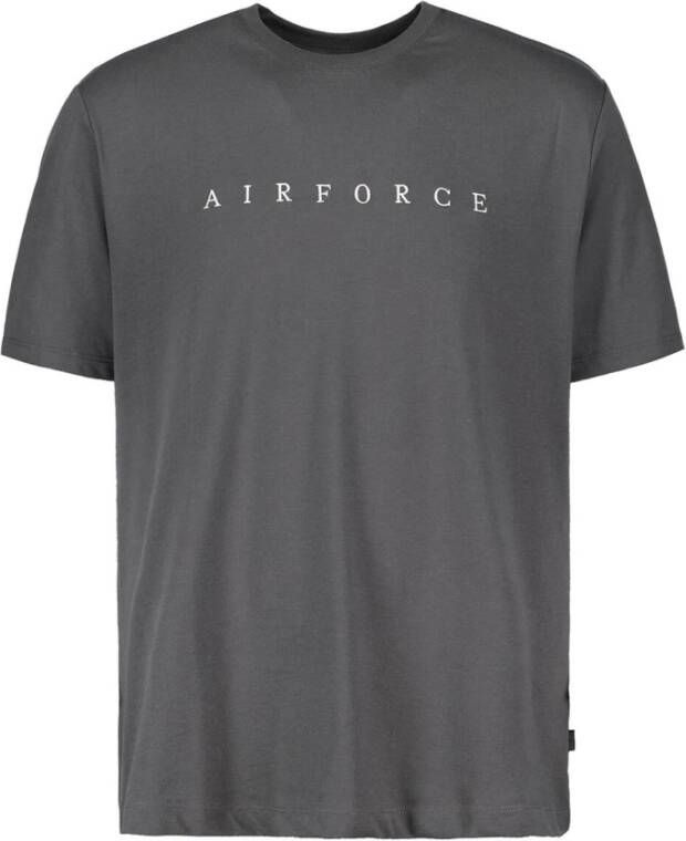 Airforce T-shirt korte mouw Grijs Heren
