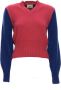 Akep V-neck Knitwear Meerkleurig Dames - Thumbnail 1