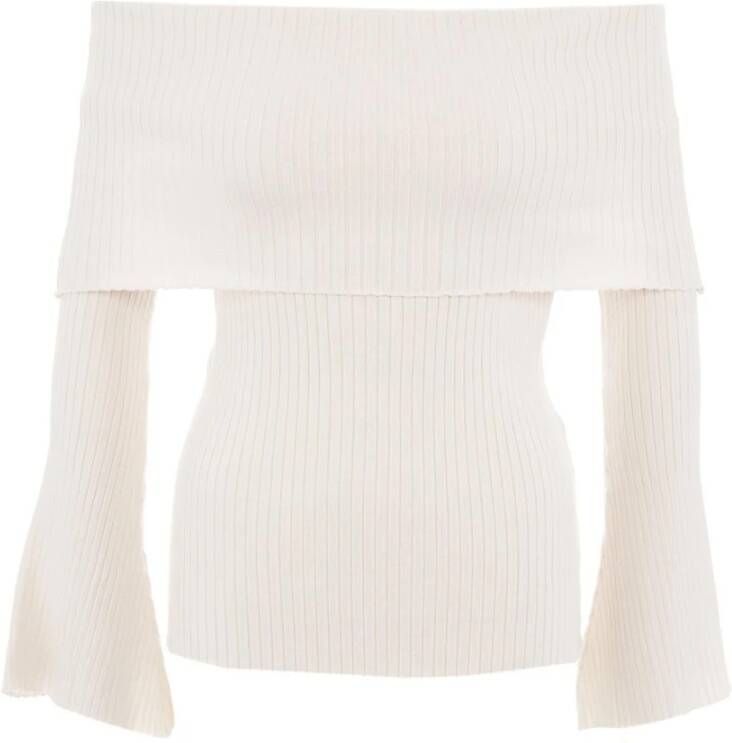 Akep Witte Gebreide Kleding Dames Aw23 White Dames