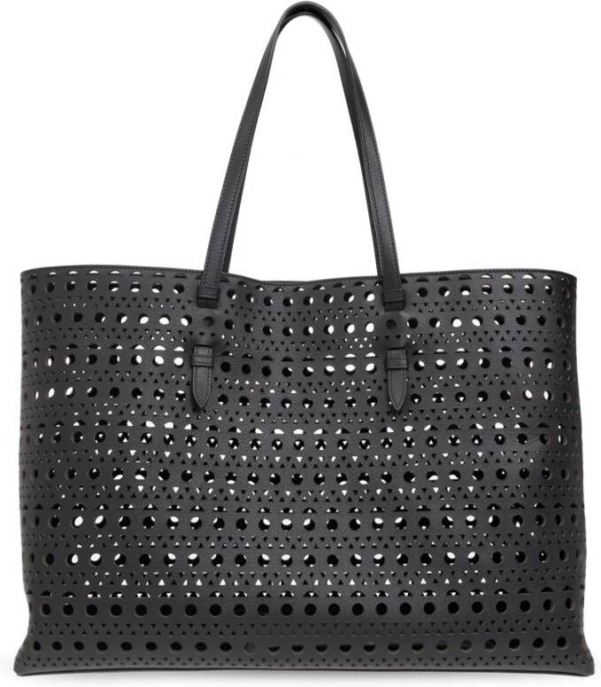 Alaïa Zwarte kalfsleren tas Black Dames