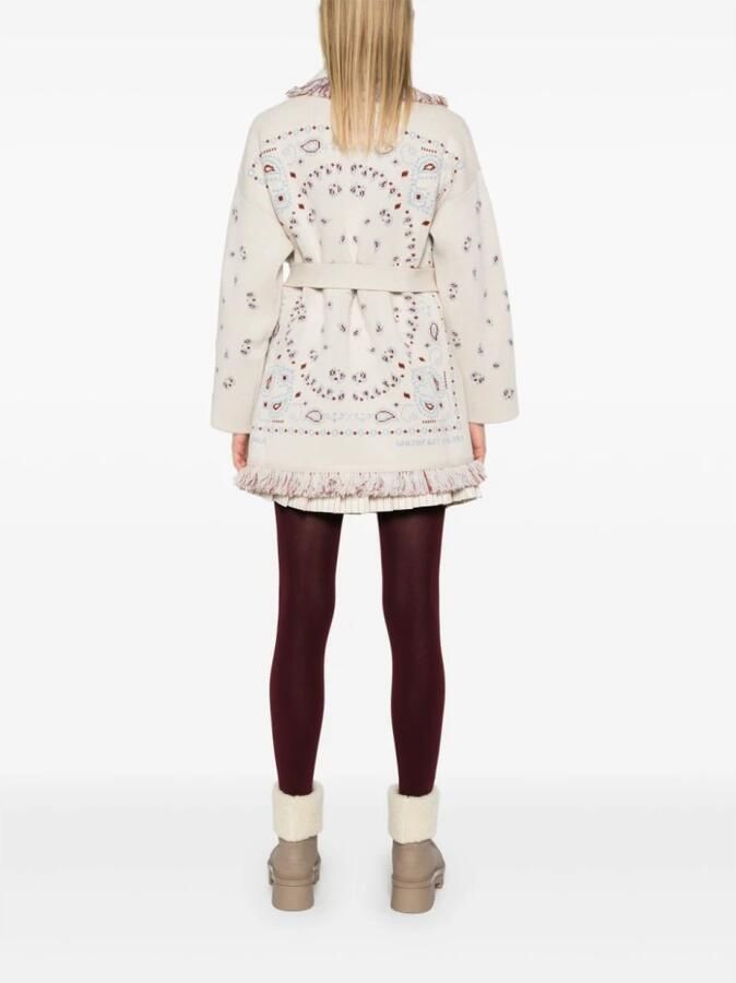 Alanui Beige Fringed Sweater met Riem Beige Dames - Foto 3