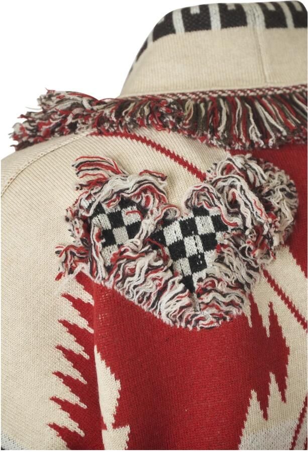 Alanui Racing Icon Cardigan Fire Multicolor Dames - Foto 2