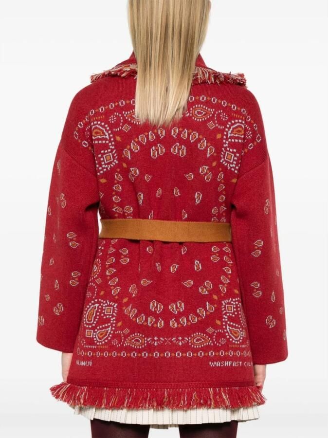 Alanui Robijnrode Fringed Sweater met Riem Red Dames - Foto 3