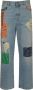 Alanui Jeans met patchwork Blauw - Thumbnail 2