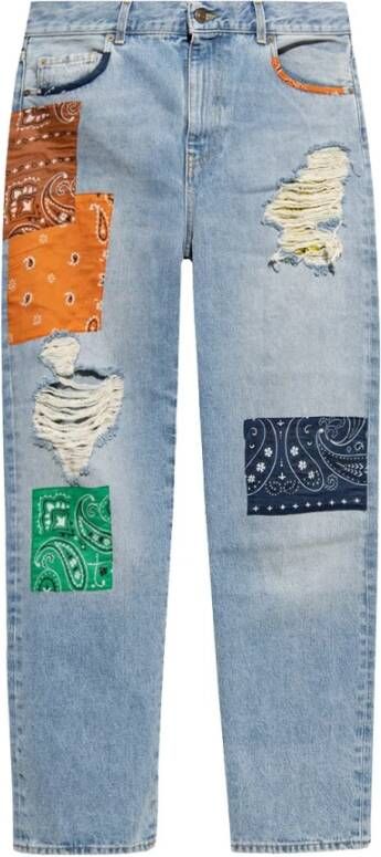 Alanui Jeans met patchwork Blauw - Foto 7