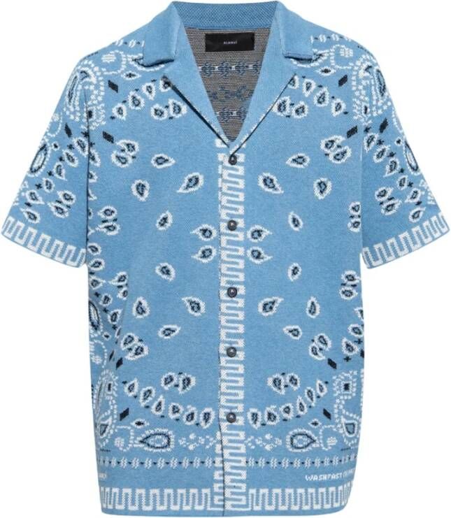 Alanui Overhemd met paisley-motief Blauw Heren
