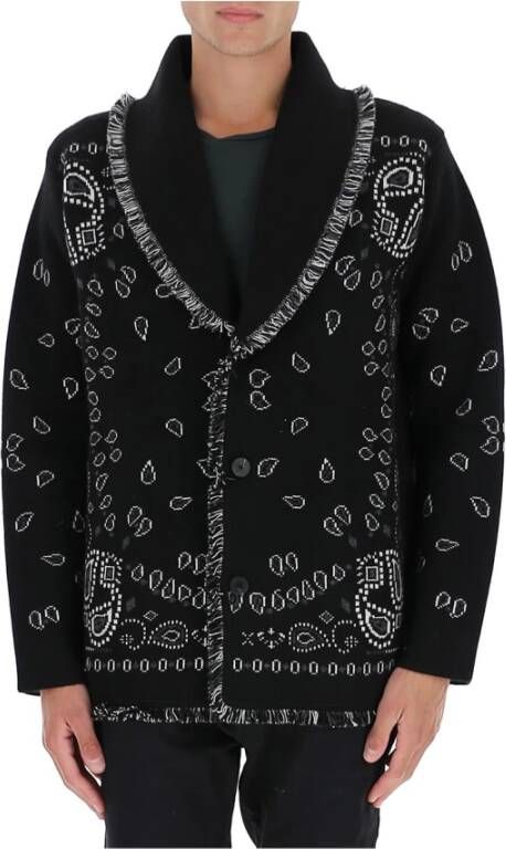 Alanui Sjaal-Lapel Cardigan Zwart Heren