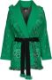 Alanui Bandana Jacquard Cardigan Sweaters Green Dames - Thumbnail 4