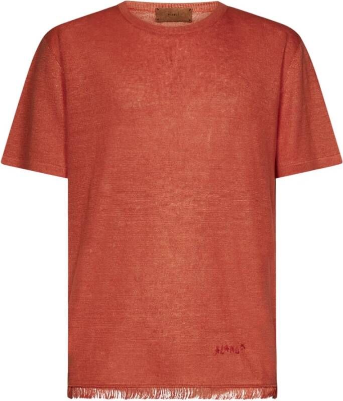 Alanui T-Shirts Oranje Heren
