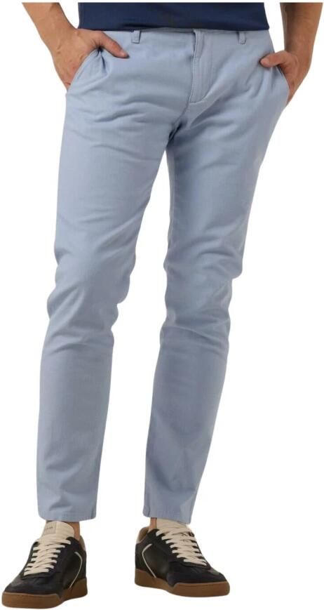 Alberto Lichtblauwe Casual-Chique Herenbroek Blue Heren - Foto 5