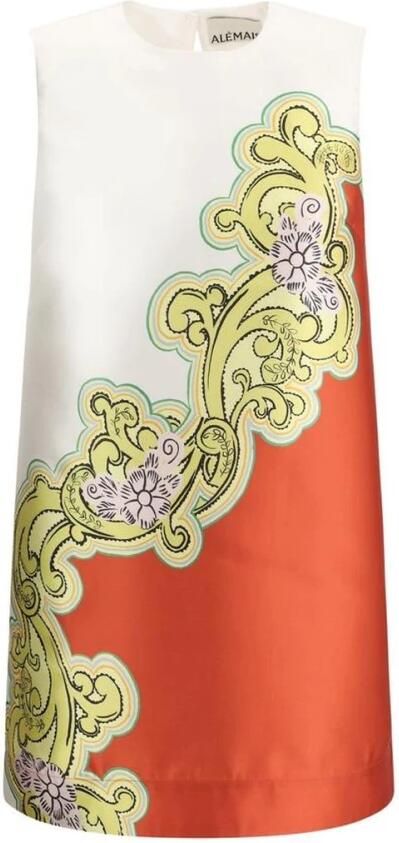 Alemais Multicolor Zijden Mini Jurk Multicolor Dames