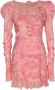 Alessandra Rich Short Dresses Roze Dames - Thumbnail 1