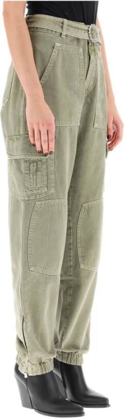 Alessandra Rich Straight Trousers Groen Dames
