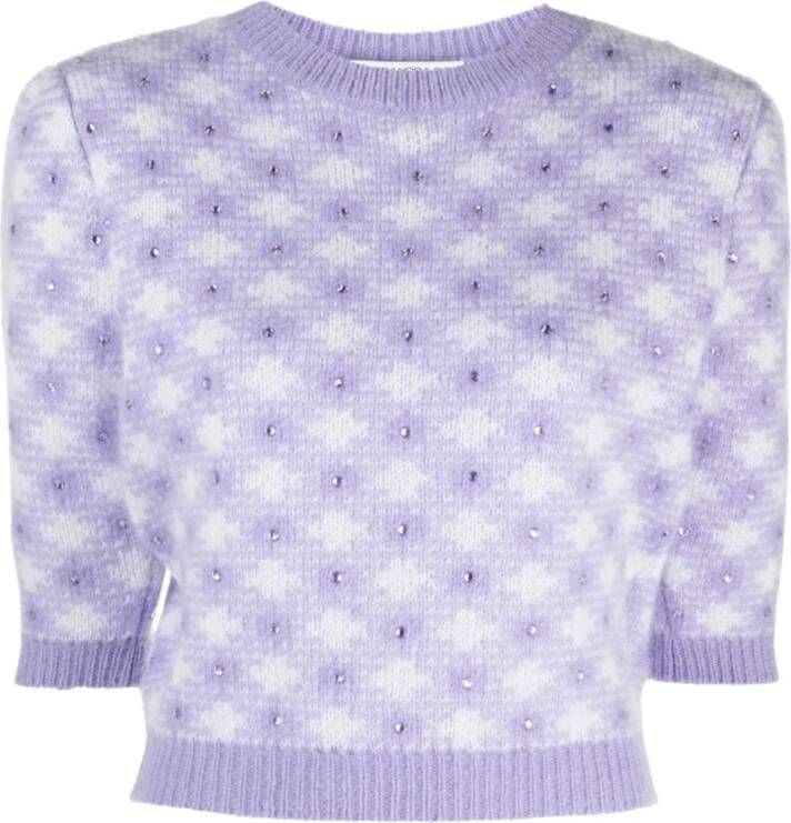 Alessandra Rich Sweatshirts Purple Dames