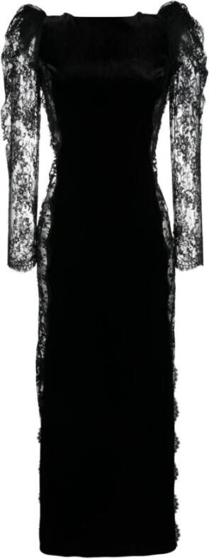 Alessandra Rich Zwarte jurken voor vrouwen Zwart Dames