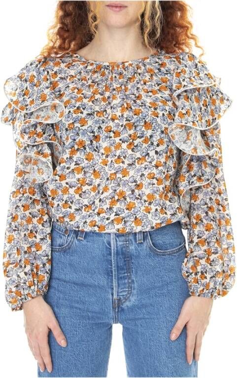 Alessia Santi Blouses Blauw Dames
