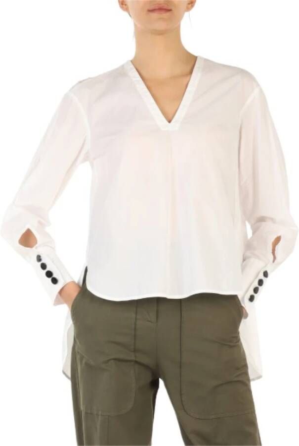 Alessia Santi Lange Mouw Blouse White Dames