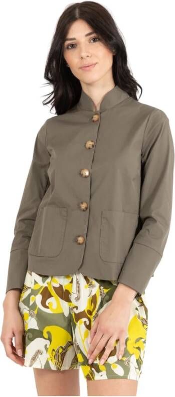Alessia Santi Light Jackets Groen Dames
