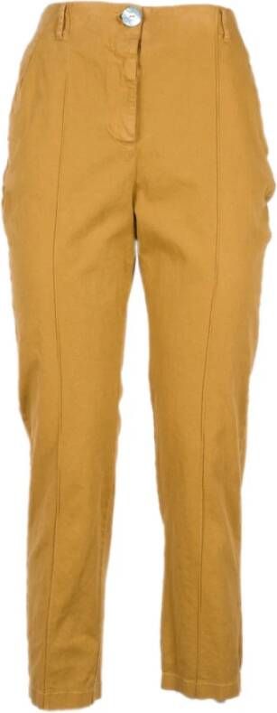 Alessia Santi Slim-fit broek Beige Dames