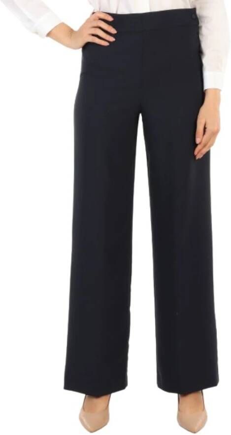 Alessia Santi Straight Trousers Blauw
