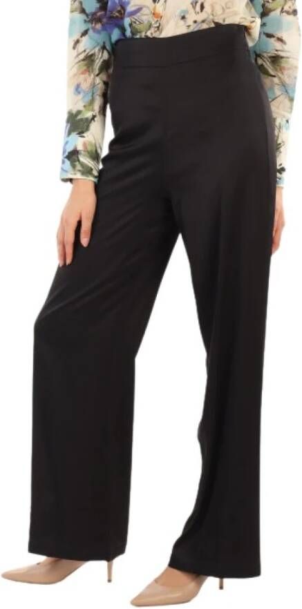 Alessia Santi Straight Trousers Zwart Dames