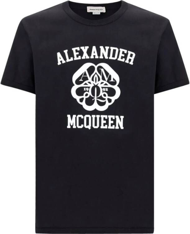 Alexander mcqueen 682519qsz530901 T-shirt Zwart Heren