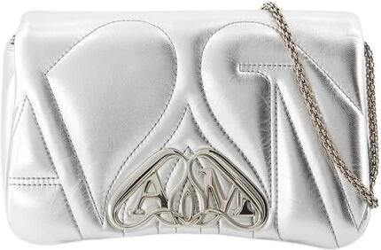 Alexander mcqueen Hobo bags The Mini Seal Crossbody Metal Silver in zilver - Foto 2