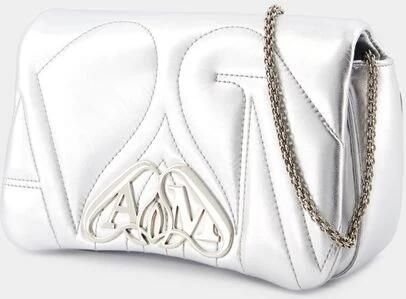 Alexander mcqueen Hobo bags The Mini Seal Crossbody Metal Silver in zilver - Foto 4