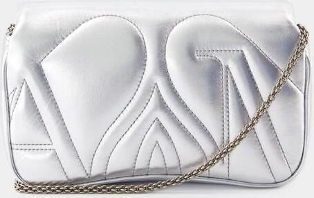 Alexander mcqueen Hobo bags The Mini Seal Crossbody Metal Silver in zilver - Foto 3