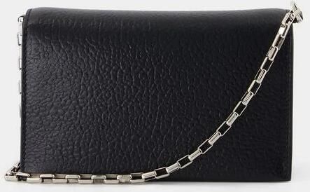 Alexander mcqueen Hobo bags Mini Cross Bar Purse Leather Black Silver in zwart - Foto 4