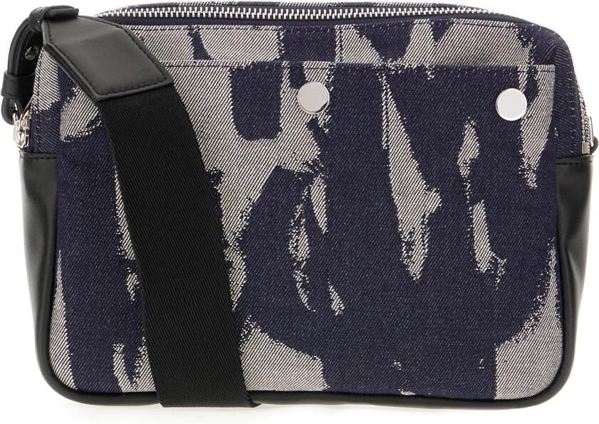 Alexander mcqueen Denim Camera Schoudertas Blauw Multicolor Heren - Foto 1