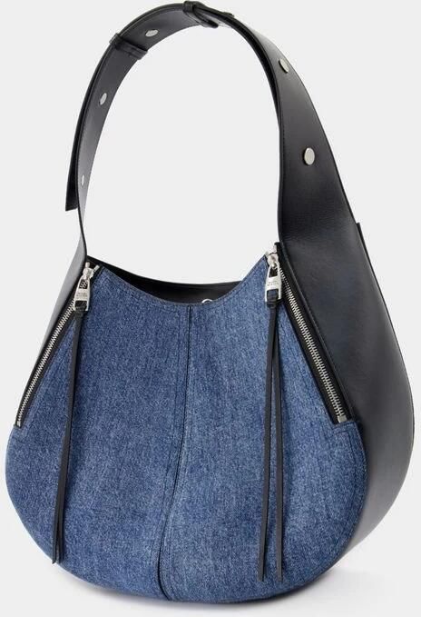 Alexander mcqueen Crossbody bags The Skull Hobo Bag Denim Blue in blauw - Foto 4