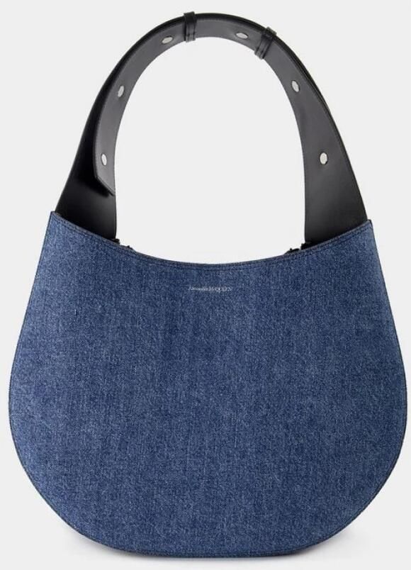 Alexander mcqueen Crossbody bags The Skull Hobo Bag Denim Blue in blauw - Foto 3