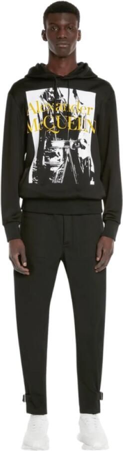 Alexander mcqueen Zwarte Hoodie met Geel Logo Black - Foto 6