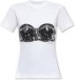 Alexander mcqueen Stijlvolle dames T-shirt met hak en zoolhoogte White Dames - Thumbnail 3