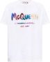 Alexander mcqueen Heren Oversize T-shirt met Graffiti Logo Print Wit Heren - Thumbnail 1