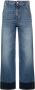 Alexander mcqueen Bicolor Straight Leg Denim Jeans Blauw Dames - Thumbnail 1