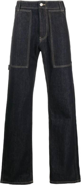 Alexander mcqueen Heren Straight Jeans Tijdloze stijl en comfort Blue Heren