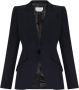 Alexander mcqueen Zwarte single-breasted blazer Black Dames - Thumbnail 1