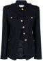 Alexander mcqueen Blauwe Asymmetrische Militaire Jas Blauw Dames - Thumbnail 1