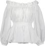 Alexander mcqueen Blouse à col bardot Taille: 38 Bestseller: 25 Wit Dames - Thumbnail 4