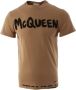 Alexander mcqueen Bruine Oversized T-shirt voor Mannen Bruin Heren - Thumbnail 1