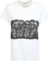 Alexander mcqueen Grafische Print Katoenen T-shirt White Dames - Thumbnail 1