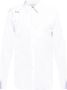 Alexander mcqueen Stretch Katoenen Harnas Overhemd met Italiaanse Kraag White Heren - Thumbnail 5