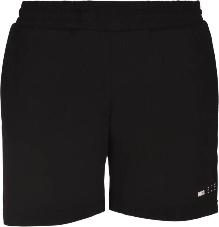 Alexander mcqueen Casual shorts met trekkoordtaille en logodetail Zwart Heren