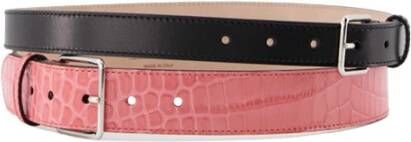 Alexander mcqueen Ceinture Double Taille: 70 Couleur Presta: Noir: Zwart Dames