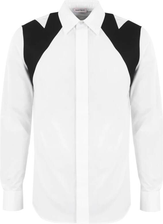 Alexander mcqueen Charm Harness Shirt Popeline White Heren