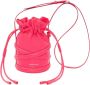 Alexander mcqueen Curve Trekkoord Mini Tas in Fuchsia Roze Leer Roze Dames - Thumbnail 1