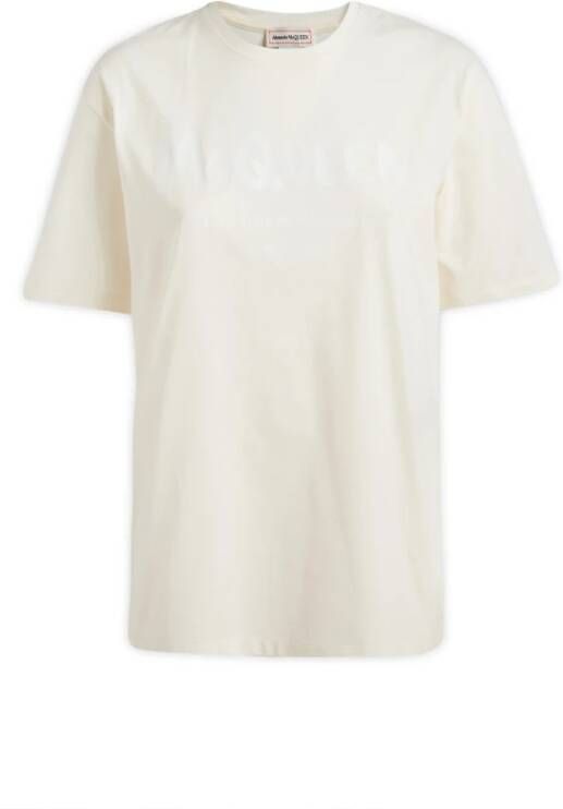 Alexander mcqueen Dames T-Shirts Collectie White Dames
